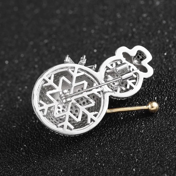 Snowman Brooch - Picture 9 of 9
